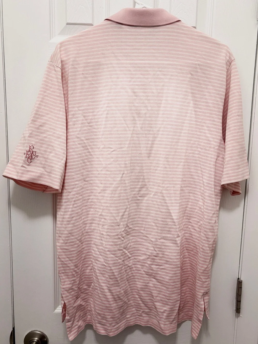 Ralph Lauren Light Pink & White Striped Polo